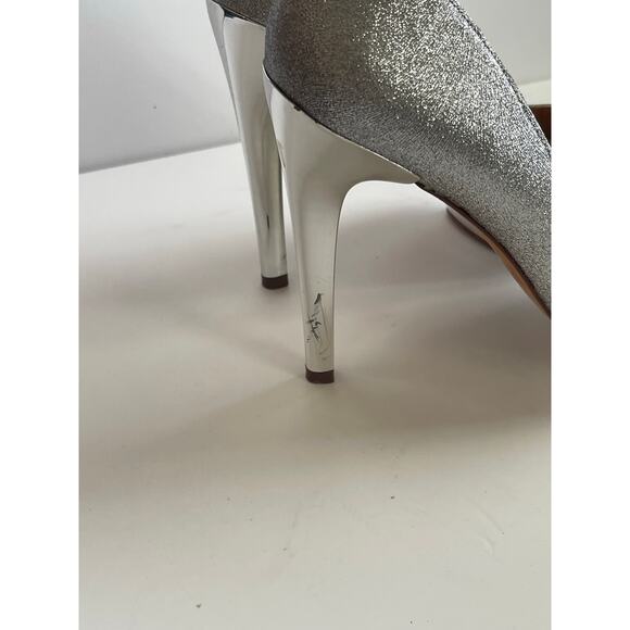 BCBGMAXAZRIA Womens Silver Glitter Party heels US 7.5 - Picture 6 of 10
